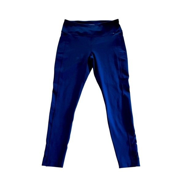 Mondetta Performance + Luxury Navy Leggings L | High Rise Stretch Athletic Pants - Picture 1 of 10